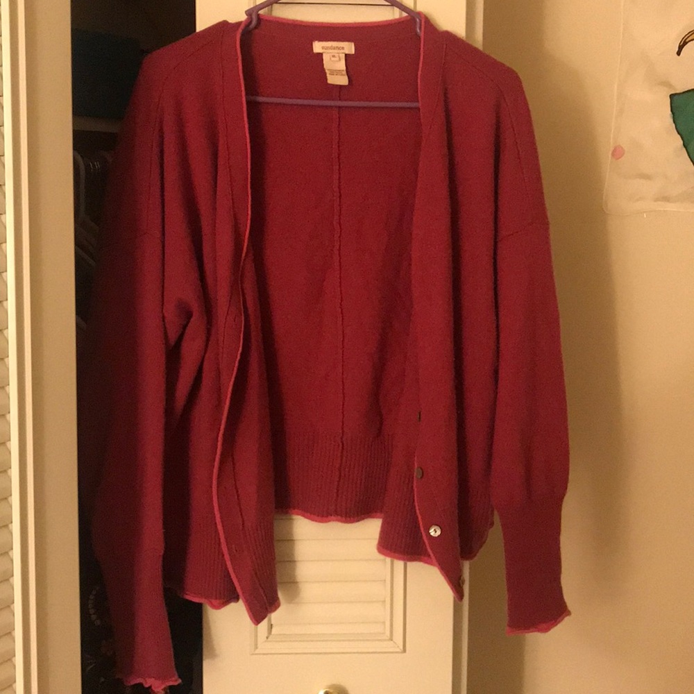 Pink cashmere cardigan